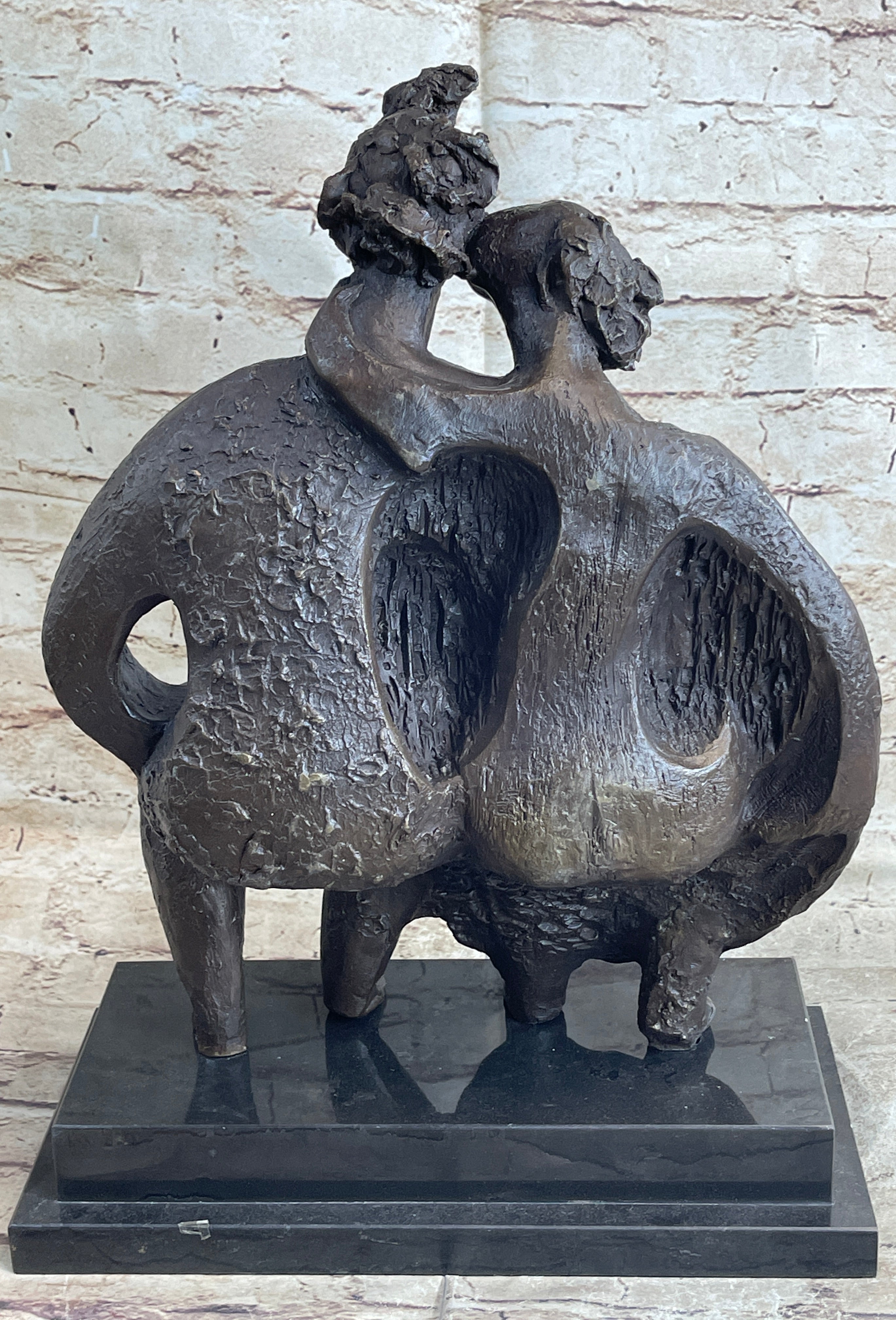 Family Group Bronze Sculpture Modern Art Abstract Dali