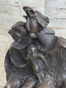 Family Group Bronze Sculpture Modern Art Abstract Dali