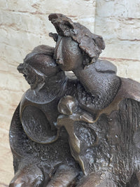 Family Group Bronze Sculpture Modern Art Abstract Dali