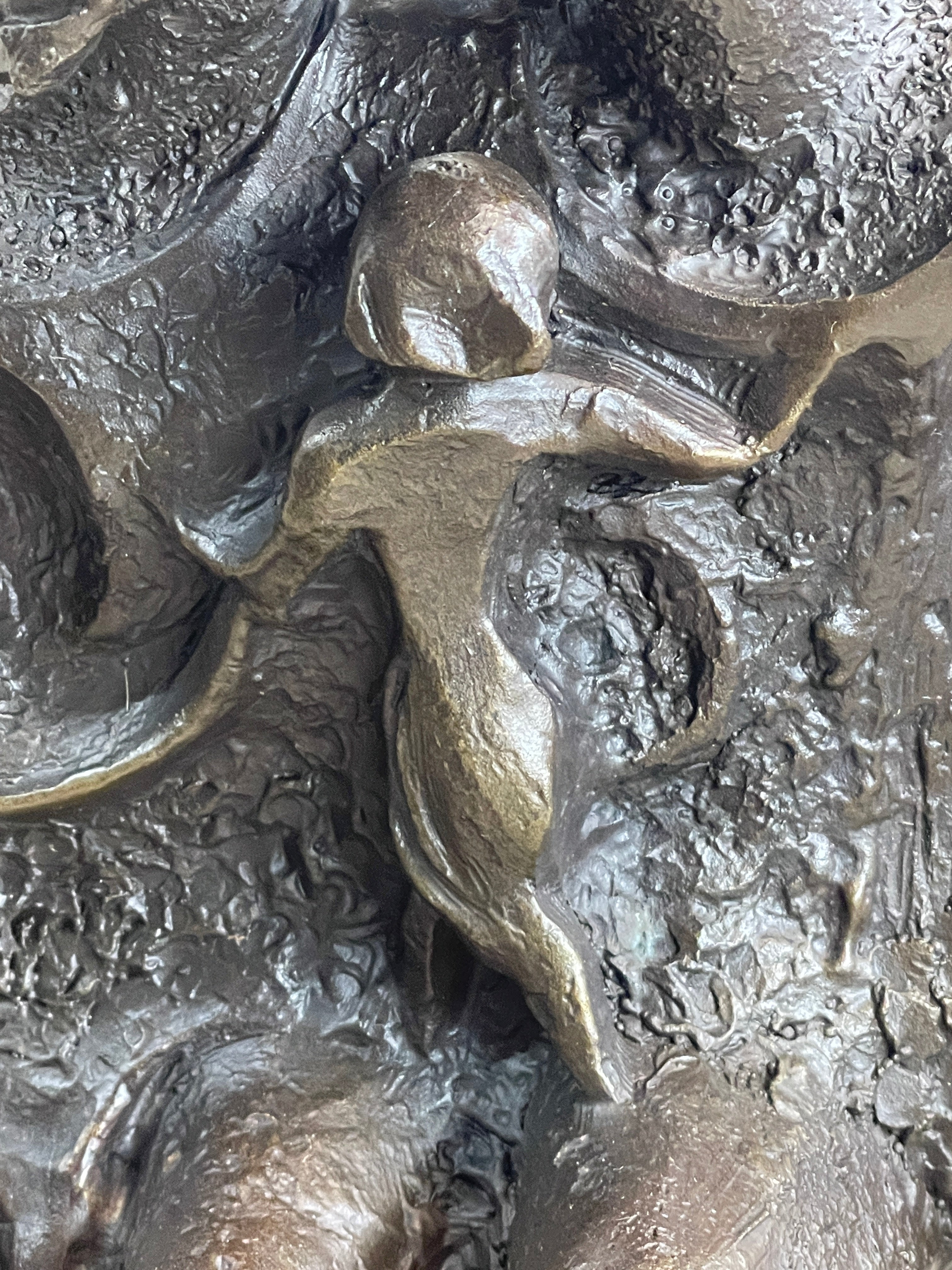 Family Group Bronze Sculpture Modern Art Abstract Dali