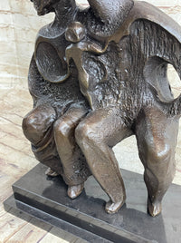 Family Group Bronze Sculpture Modern Art Abstract Dali