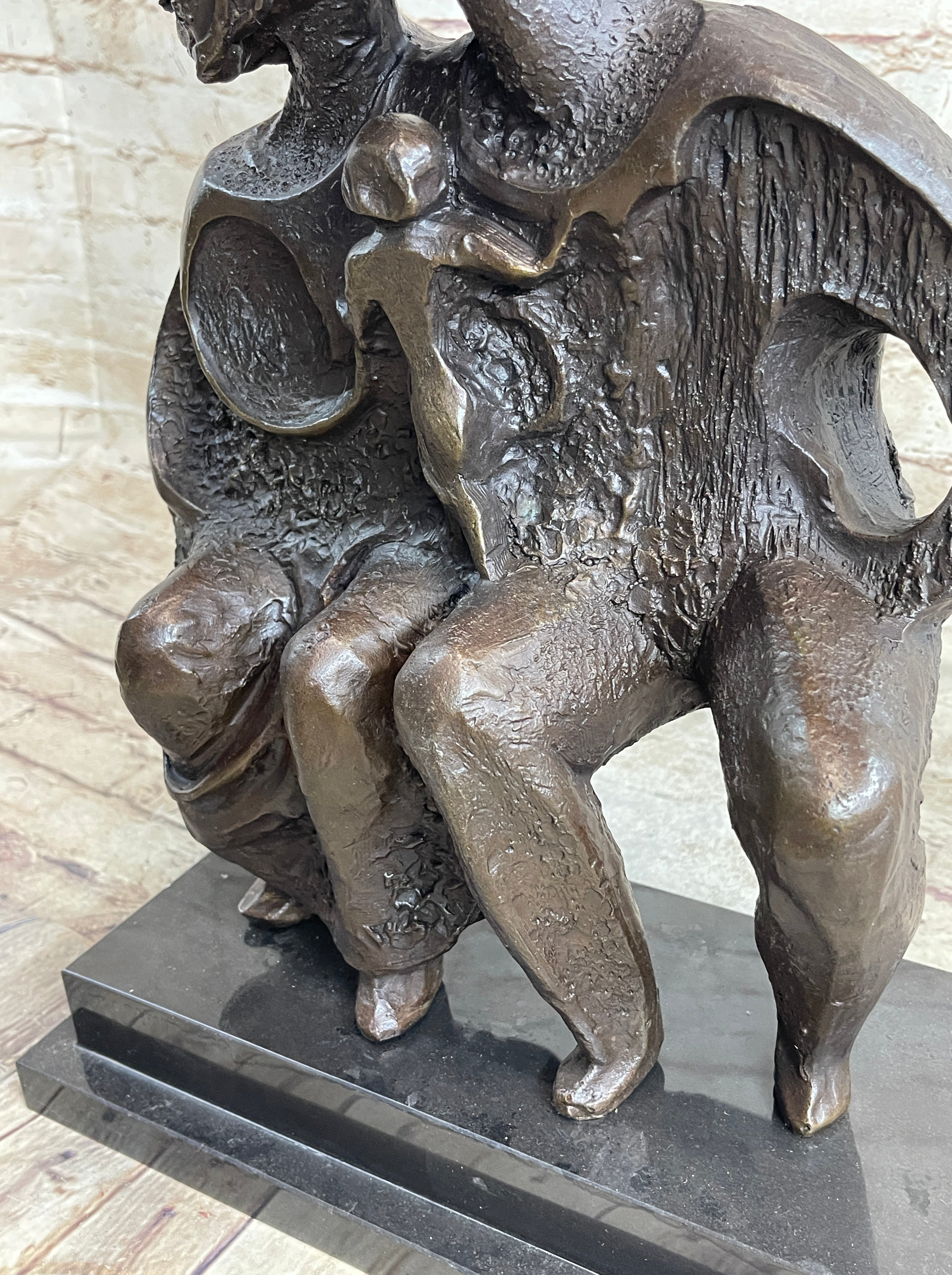Family Group Bronze Sculpture Modern Art Abstract Dali
