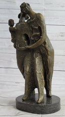 Salvador Dali Abstract Couple with Baby Bronze Sculpture