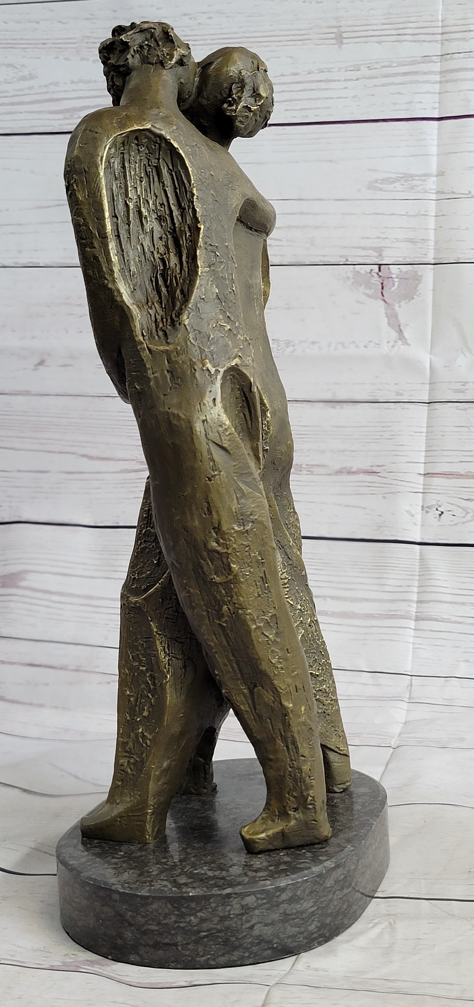 Salvador Dali Abstract Couple with Baby Bronze Sculpture