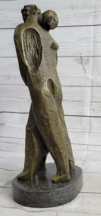 Salvador Dali Abstract Couple with Baby Bronze Sculpture