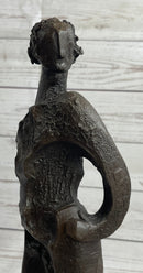 Abstract Surreal Female Figure Bronze Sculpture Salvador Dali 16"