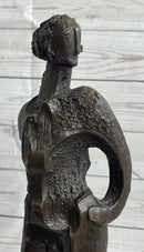 Abstract Surreal Female Figure Bronze Sculpture Salvador Dali 16"