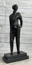 Abstract Surreal Female Figure Bronze Sculpture Salvador Dali 16"