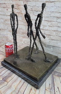 Three Walking Man by Gia Hot Cast Bronze Sculpture