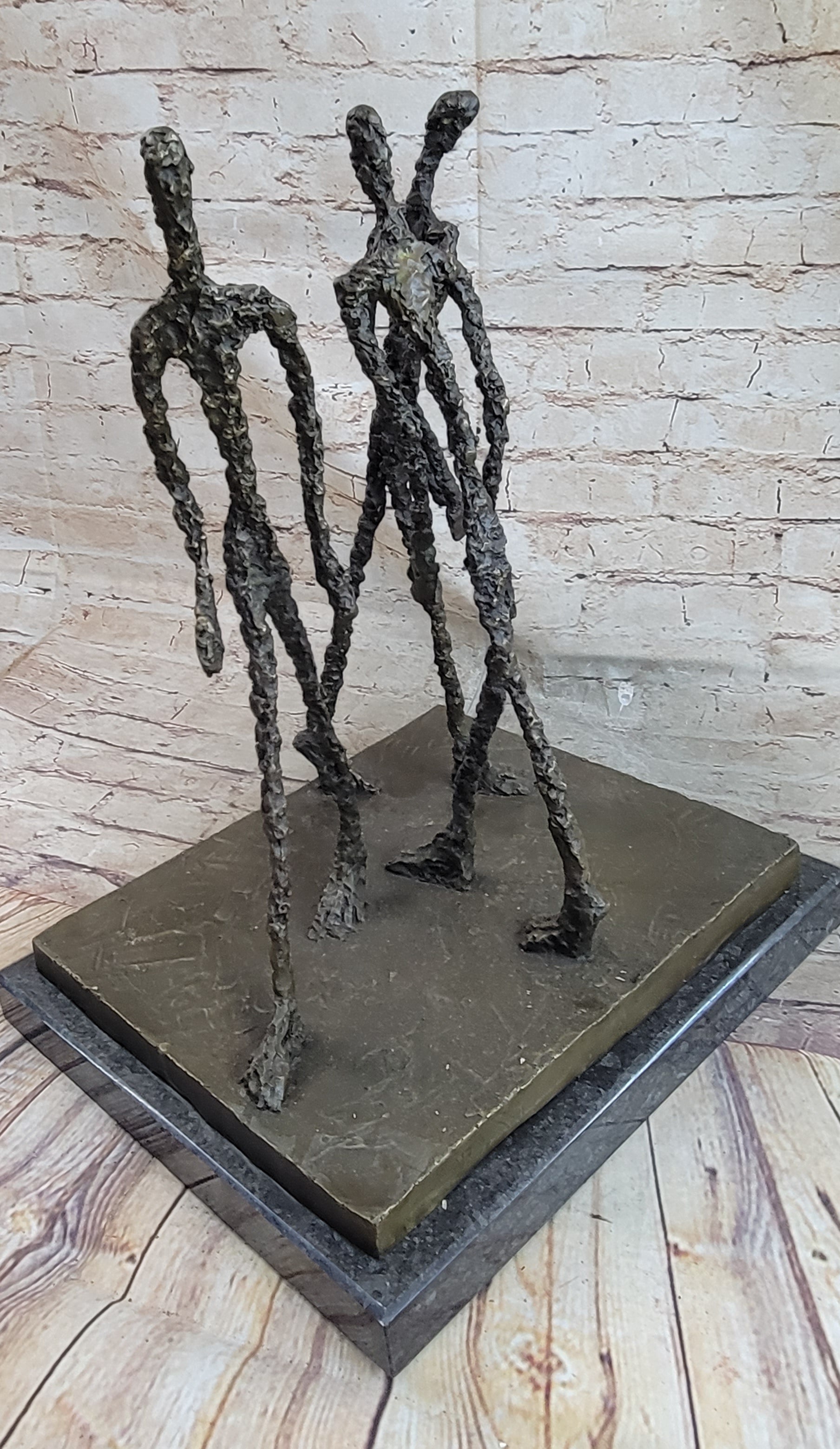 Three Walking Man by Gia Hot Cast Bronze Sculpture