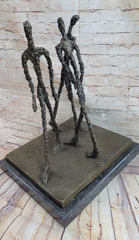 Three Walking Man by Gia Hot Cast Bronze Sculpture