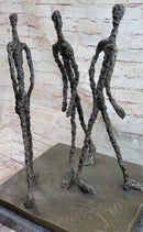 Three Walking Man by Gia Hot Cast Bronze Sculpture