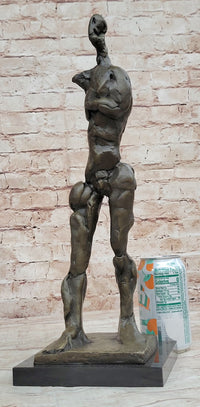 GIA DALI STUCK BIG MAN WALKING BRONZE SCULPTURE STATUE FIGURINE MODERN ABSTRACT