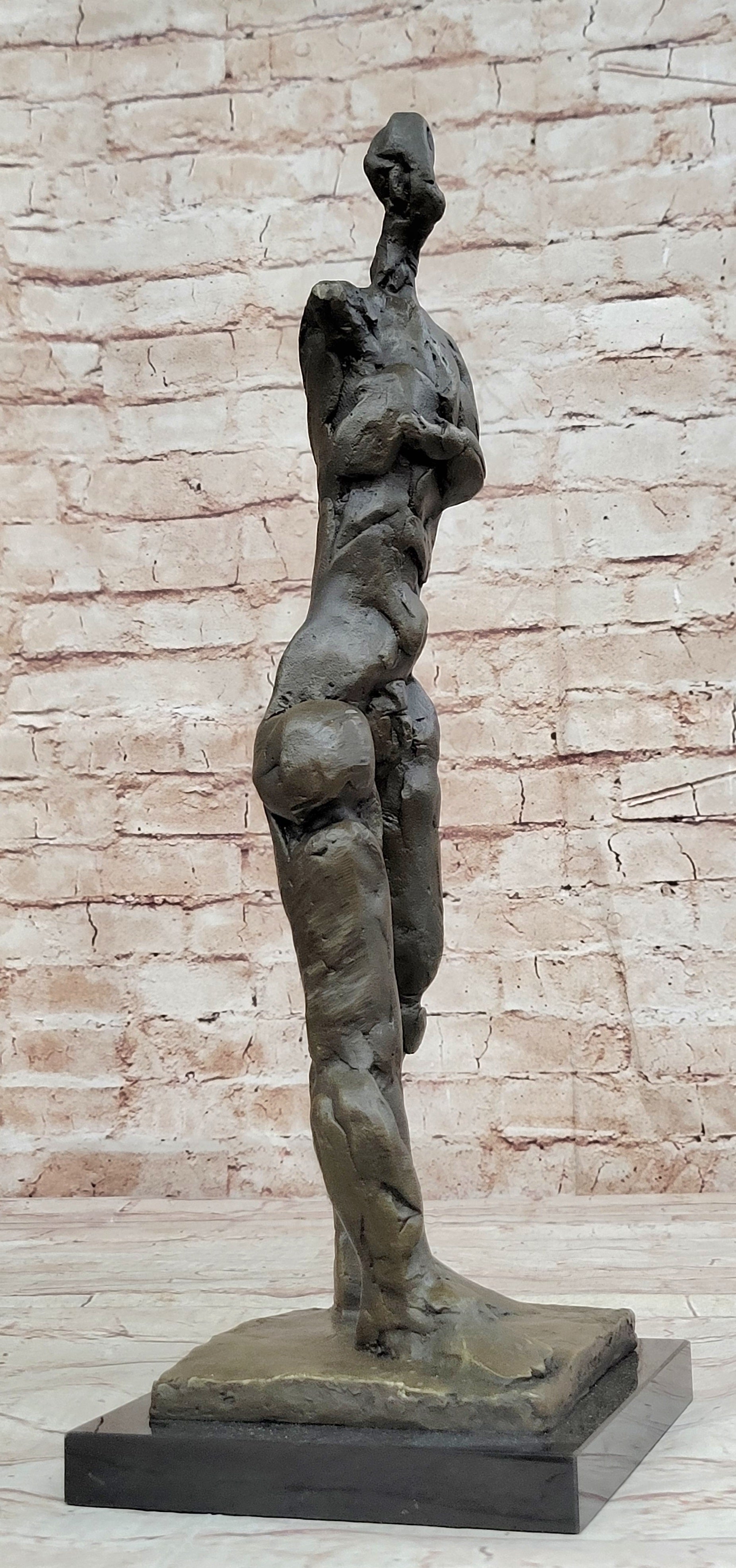 GIA DALI STUCK BIG MAN WALKING BRONZE SCULPTURE STATUE FIGURINE MODERN ABSTRACT