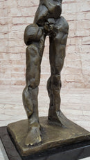 GIA DALI STUCK BIG MAN WALKING BRONZE SCULPTURE STATUE FIGURINE MODERN ABSTRACT