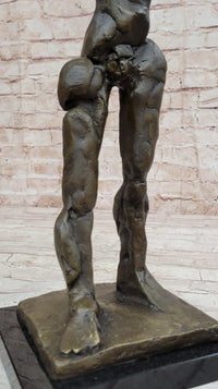 GIA DALI STUCK BIG MAN WALKING BRONZE SCULPTURE STATUE FIGURINE MODERN ABSTRACT