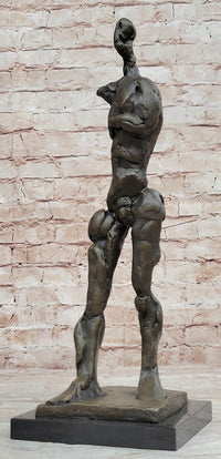 GIA DALI STUCK BIG MAN WALKING BRONZE SCULPTURE STATUE FIGURINE MODERN ABSTRACT
