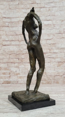 Pregnant Female Abstract Surreal Bronze Figure Statue Sculpture Salvador Dali 16" x 6"