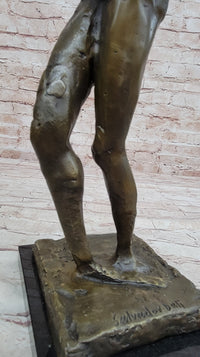Pregnant Female Abstract Surreal Bronze Figure Statue Sculpture Salvador Dali 16" x 6"