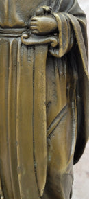 Saint Barbara Bronze Sculpture Catholic Religious Figure Fine Art Collectible