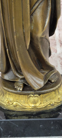 Saint Barbara Bronze Sculpture Catholic Religious Figure Fine Art Collectible