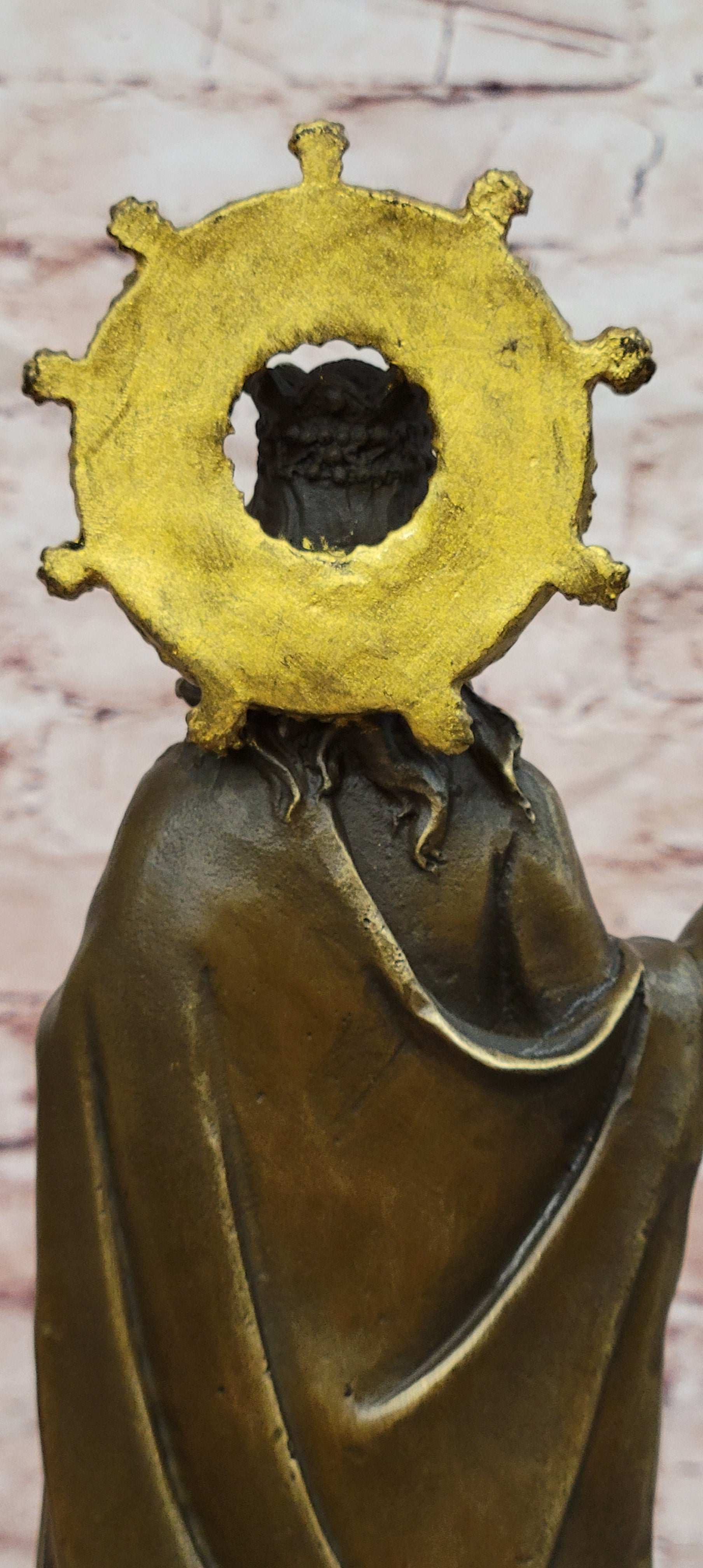 Saint Barbara Bronze Sculpture Catholic Religious Figure Fine Art Collectible