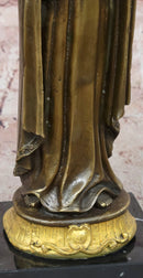 Bronze statue LITTLE FLOWER OF JESUS Clutching a Cross Hot Cast Classic Artwork