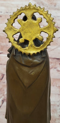 Bronze statue LITTLE FLOWER OF JESUS Clutching a Cross Hot Cast Classic Artwork