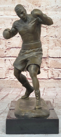 Mike Tyson Boxing Champ Bronze Sculpture Marble Base Sale