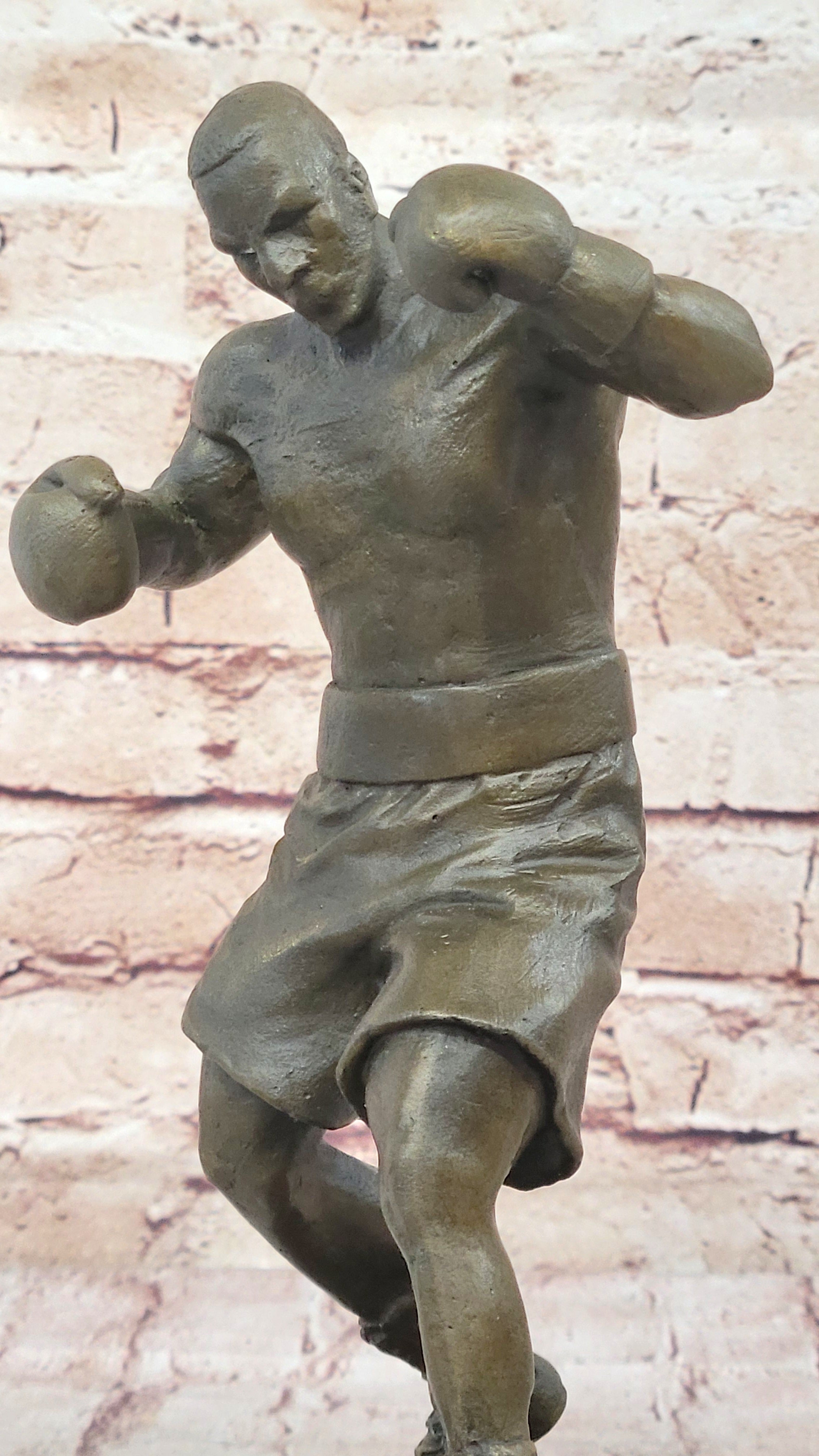 Mike Tyson Boxing Champ Bronze Sculpture Marble Base Sale