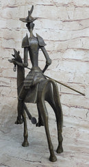 Salvador Dali 'Don Quixote' Bronze Sculpture On Horse