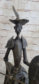 Salvador Dali 'Don Quixote' Bronze Sculpture On Horse