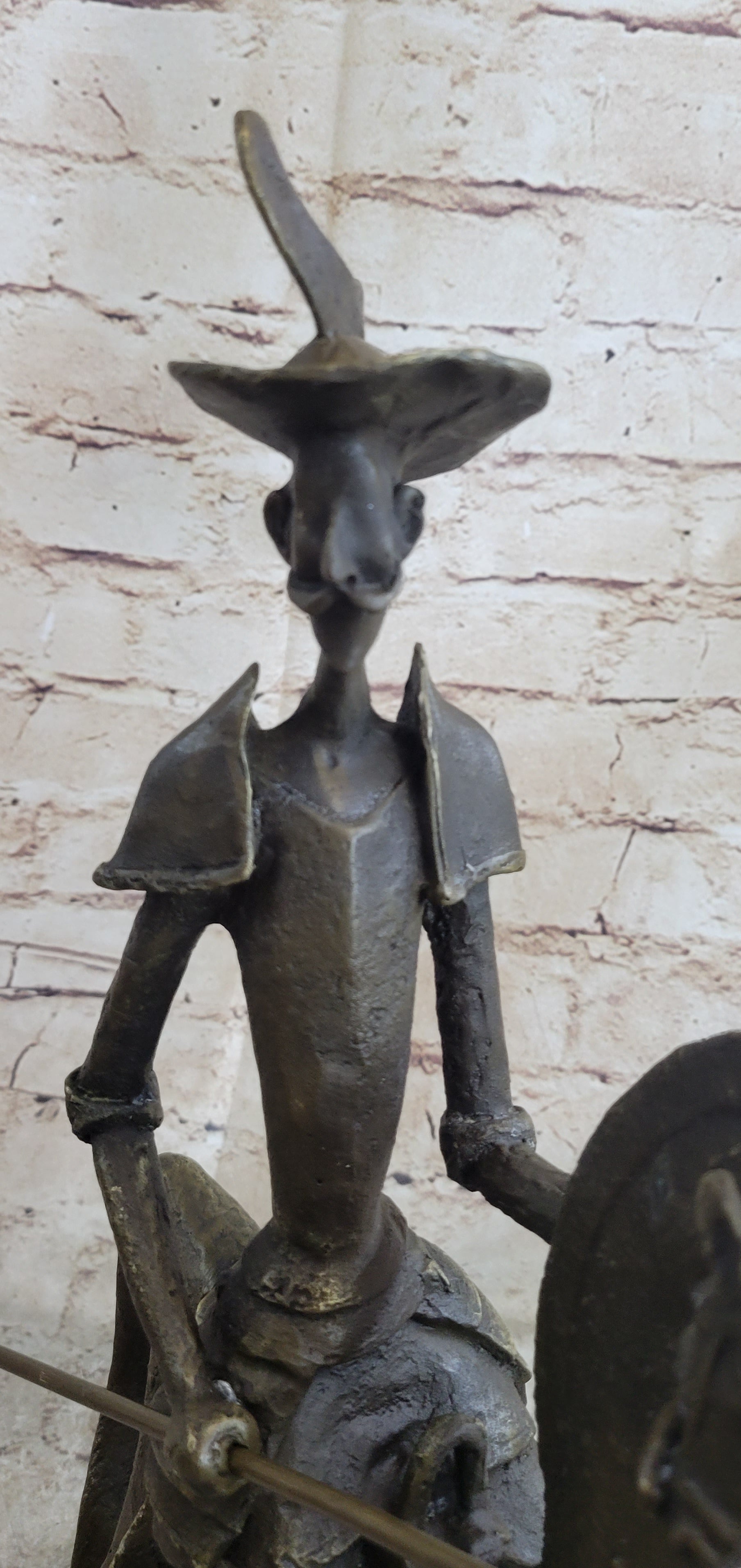 Salvador Dali 'Don Quixote' Bronze Sculpture On Horse