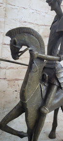 Salvador Dali 'Don Quixote' Bronze Sculpture On Horse