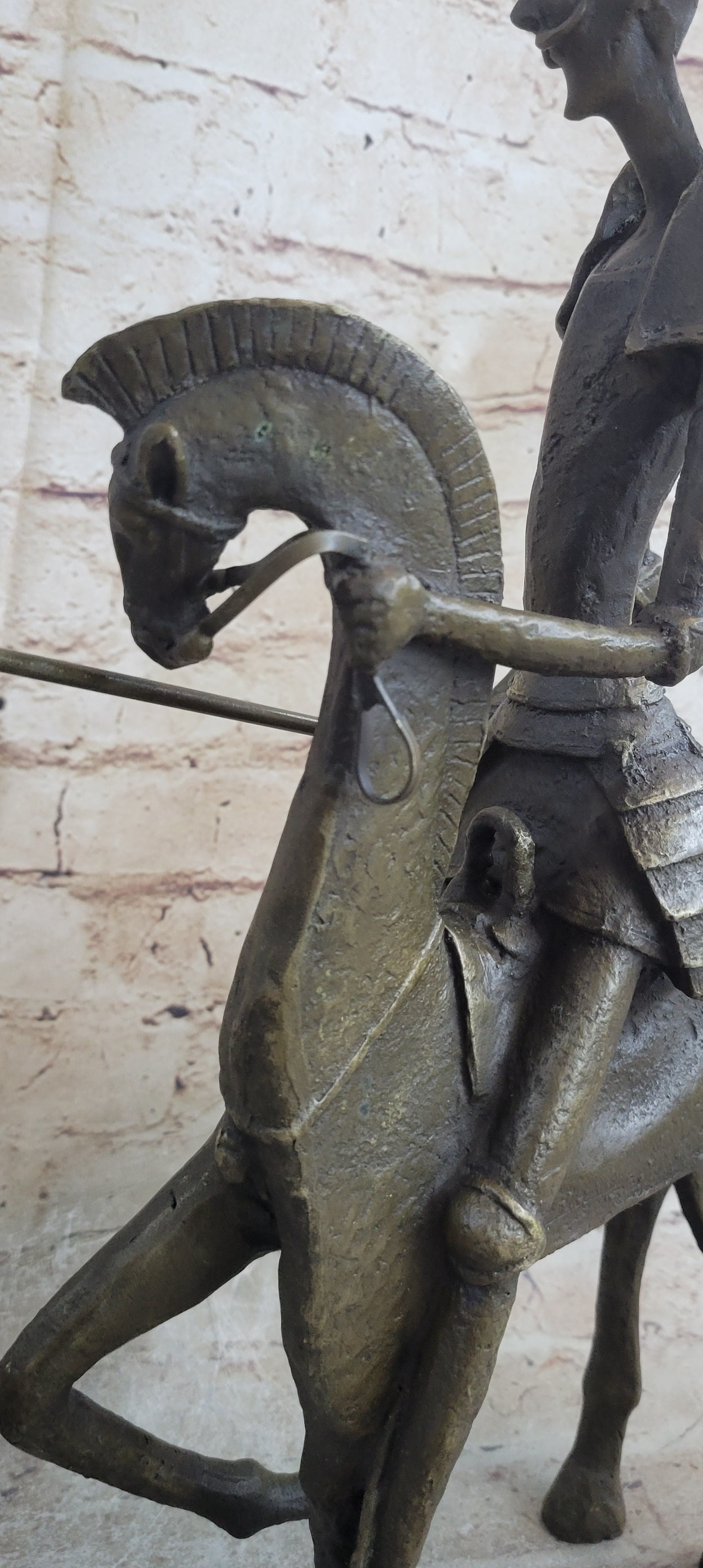 Salvador Dali 'Don Quixote' Bronze Sculpture On Horse