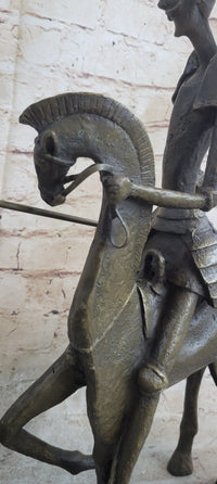 Salvador Dali 'Don Quixote' Bronze Sculpture On Horse