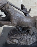 Henry Moore Cougar Jaguar Puma Wild Life Bronze Sculpture