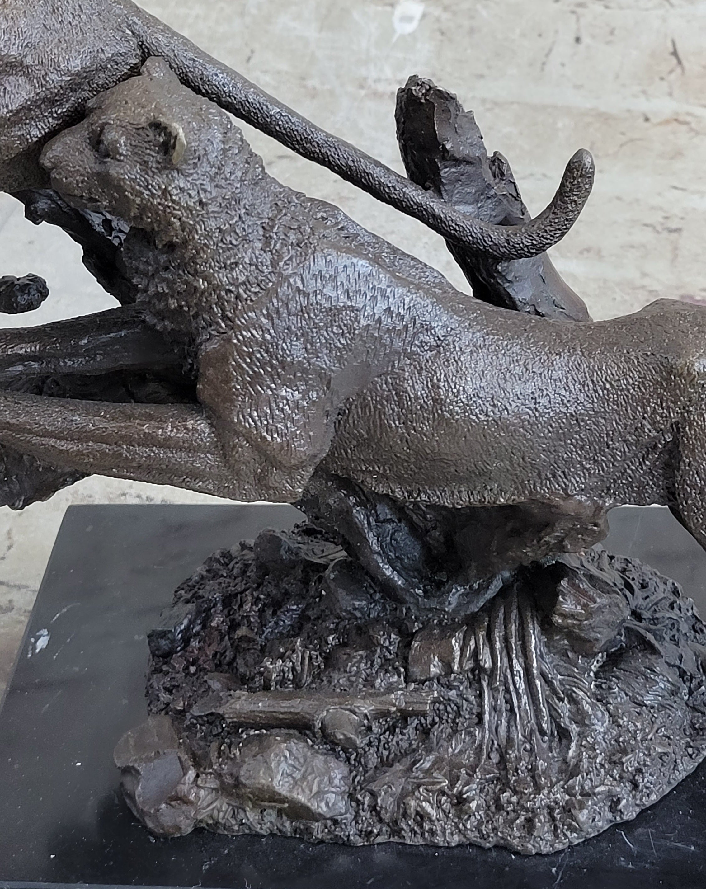 Henry Moore Cougar Jaguar Puma Wild Life Bronze Sculpture