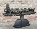 Cattle Drive Bronze Cowboy Rancher Sculpture C.M. Russell Art