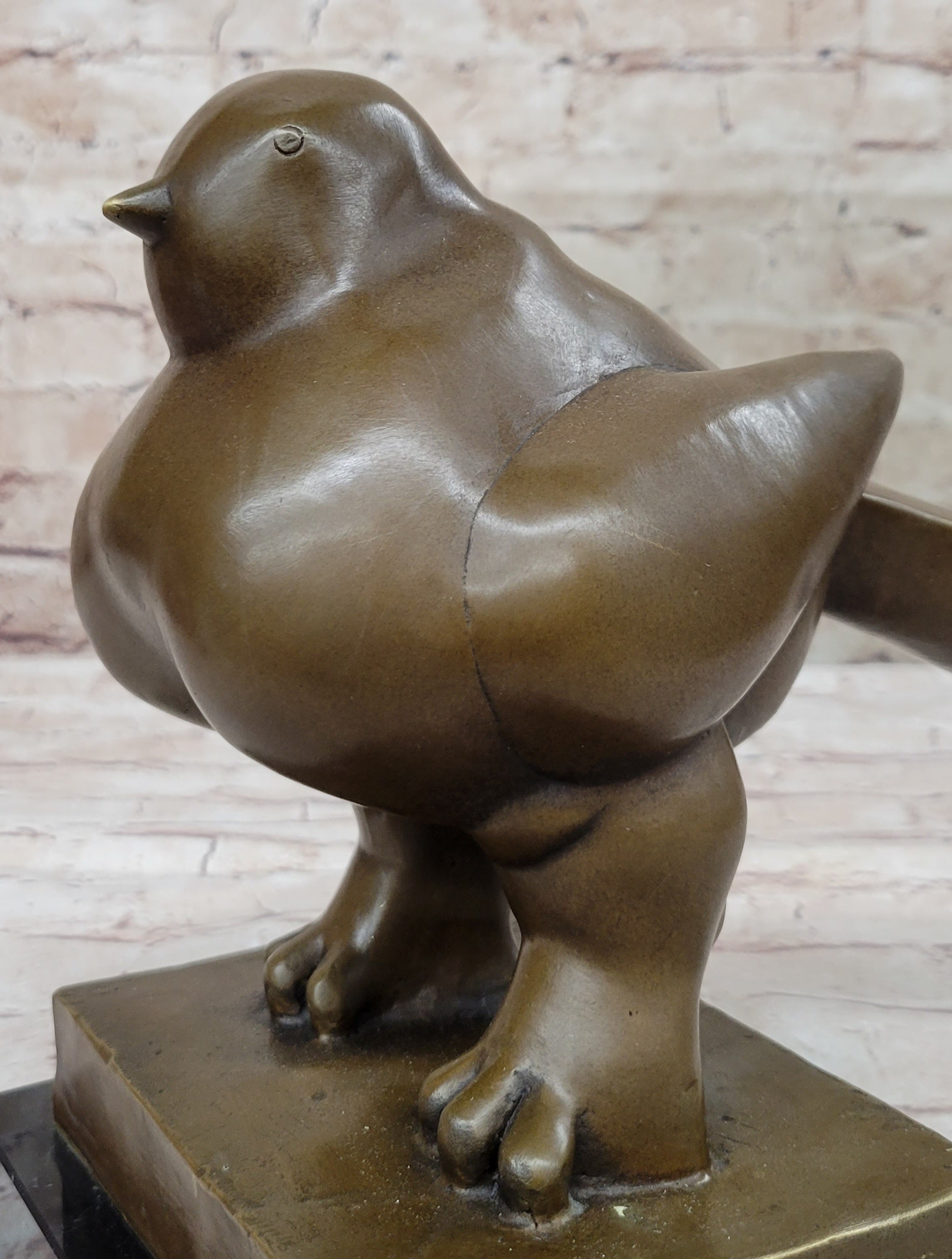 BIRD by Fernando Botero Bronze Pigeon Dove 10" x 8"