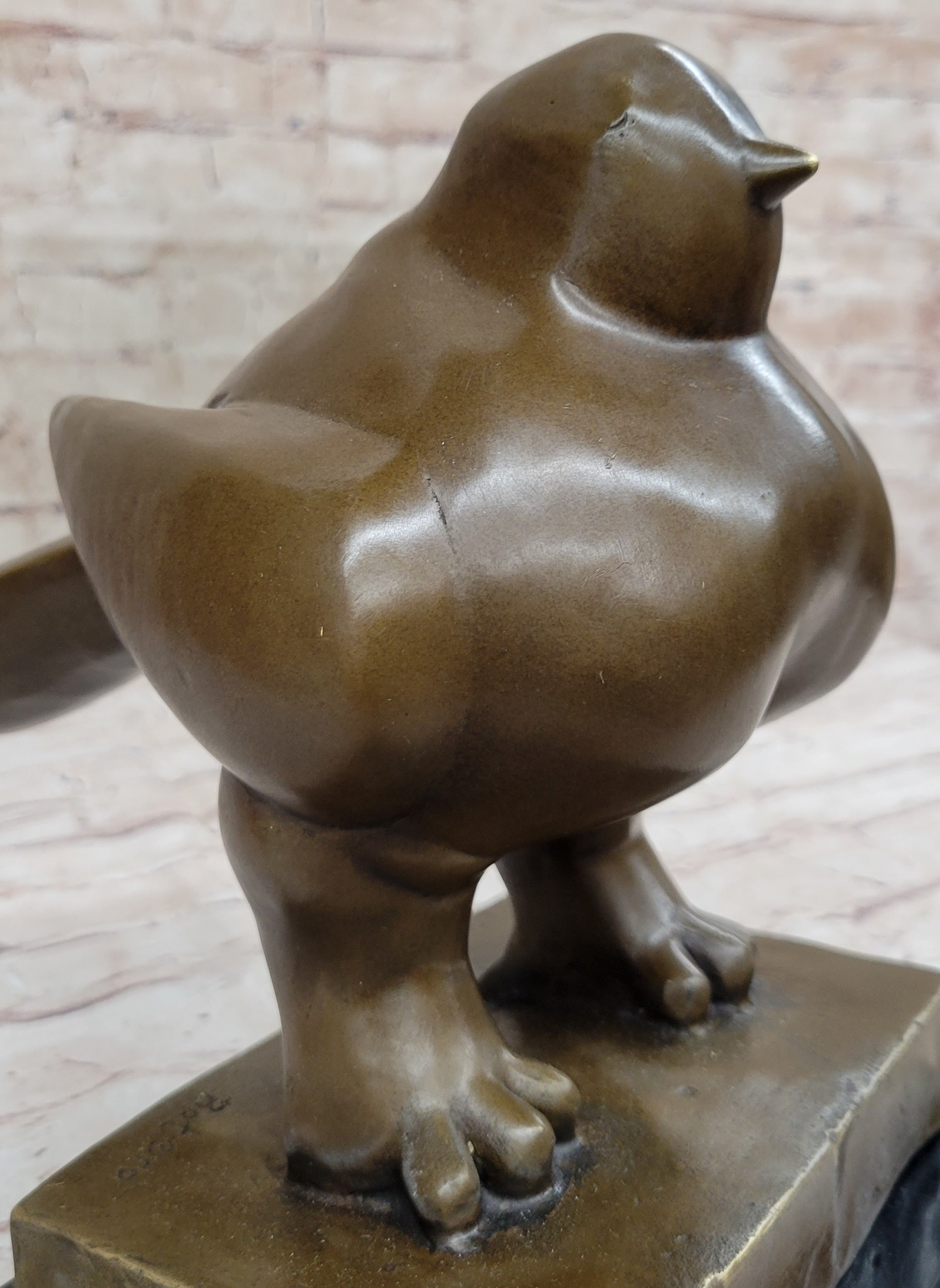 BIRD by Fernando Botero Bronze Pigeon Dove 10" x 8"