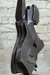 Salvador Dali Abstract Surrealism Guitar Bronze Sculpture