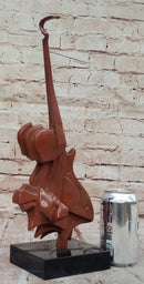 Patina Salvador Dali Guitar Music Lover Genuine Bronze Sculpture