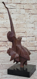 Bronze Sculpture Guitar Player Dali for Home Office Window