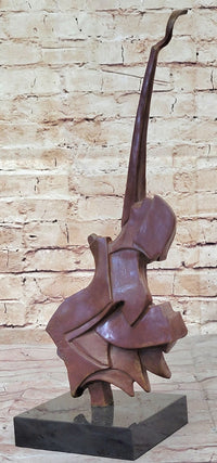 Bronze Sculpture Guitar Player Dali for Home Office Window