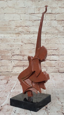 Patina Salvador Dali Guitar Music Lover Genuine Bronze Sculpture