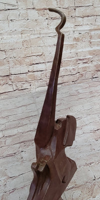 Bronze Sculpture Guitar Player Dali for Home Office Window