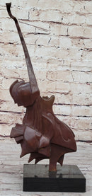 Bronze Sculpture Guitar Player Dali for Home Office Window