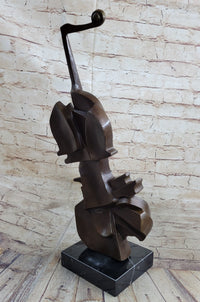 Cello Bronze Metal Sculpture Collectible Musician Dali