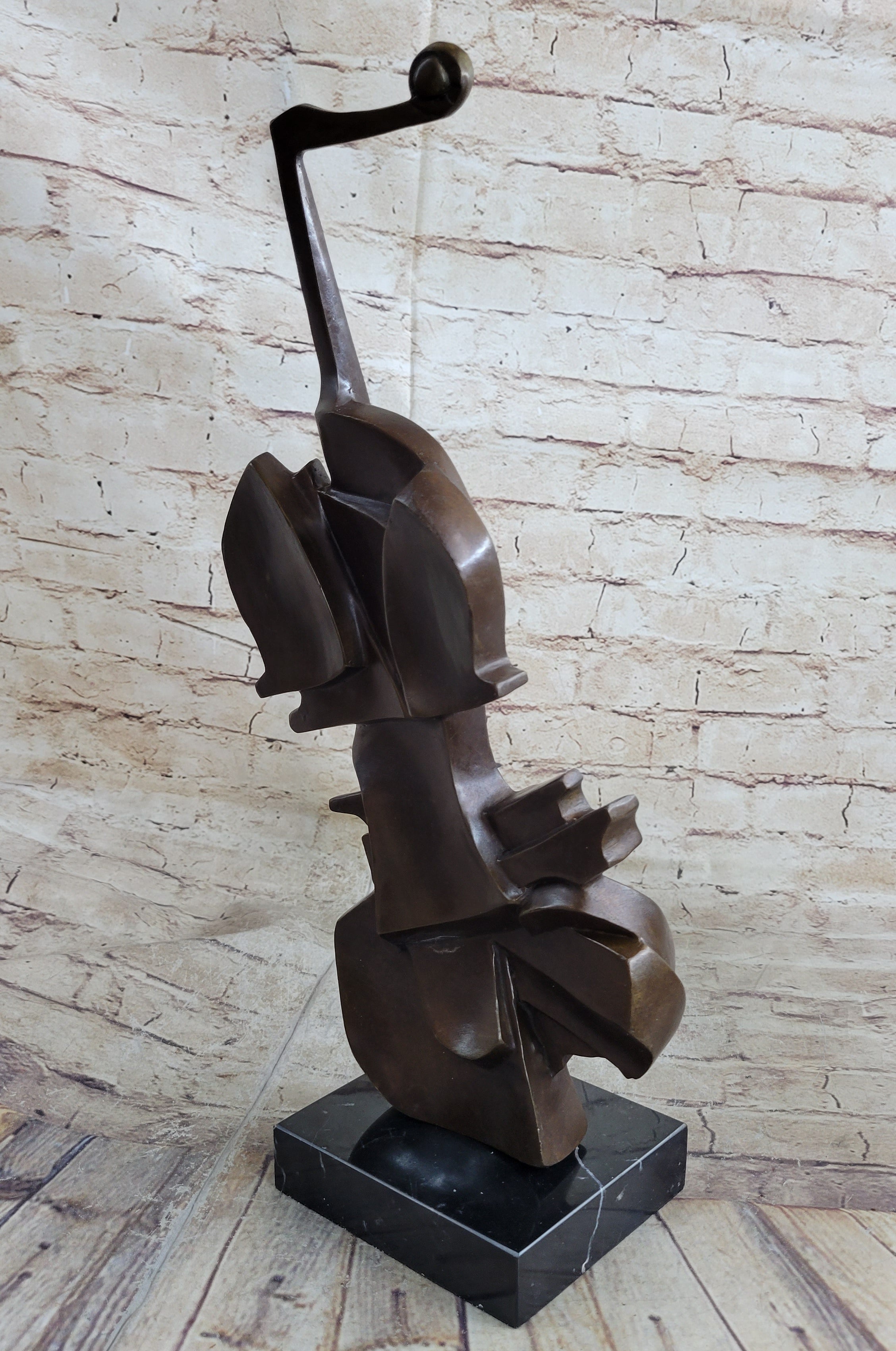 Cello Bronze Metal Sculpture Collectible Musician Dali